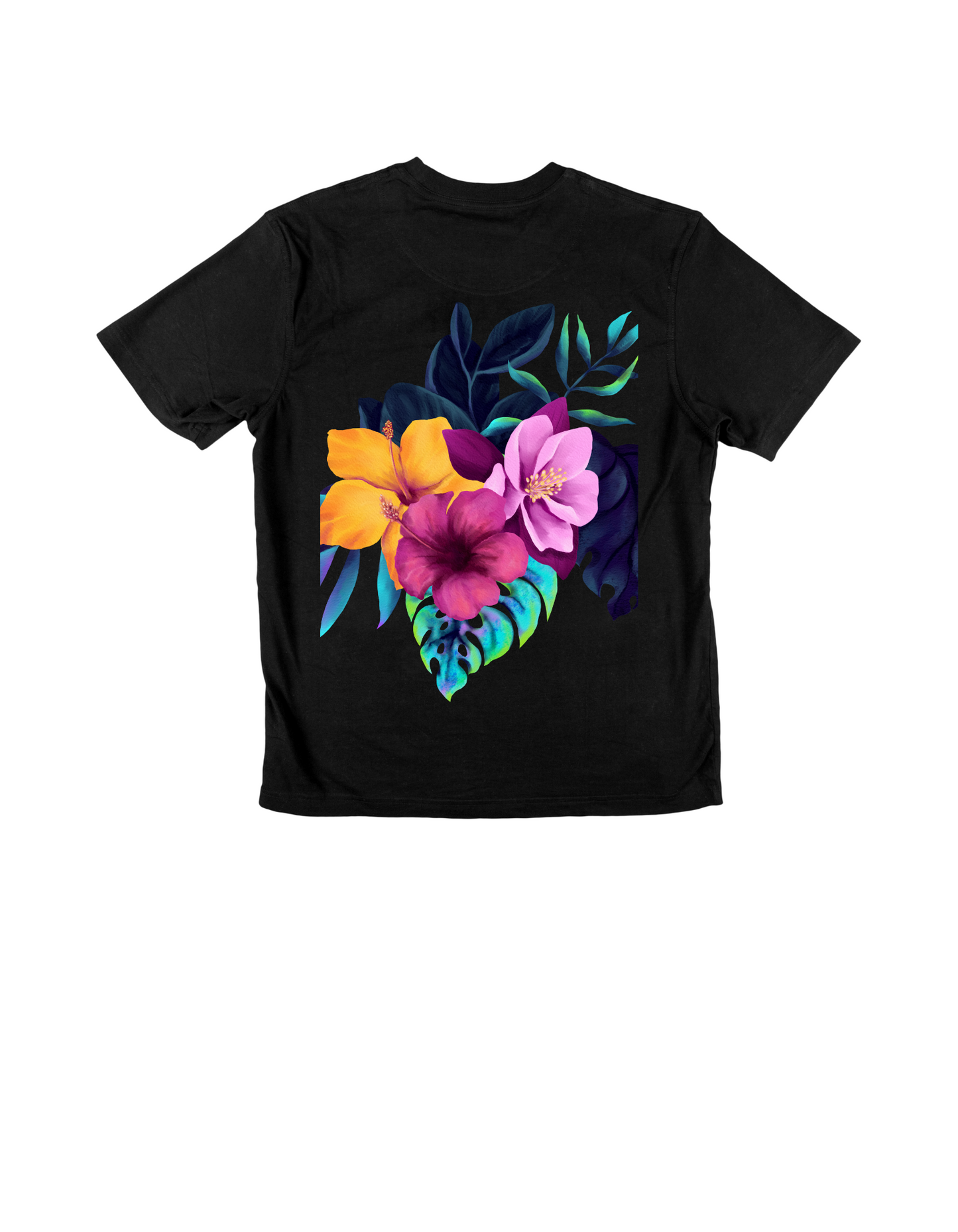 Tricou personalizat cu design floral colorat